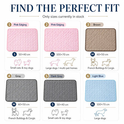 Breathable Ice Silk Pet Cooling Mat | Summer Cold Bed for Dogs & Cats, Washable
